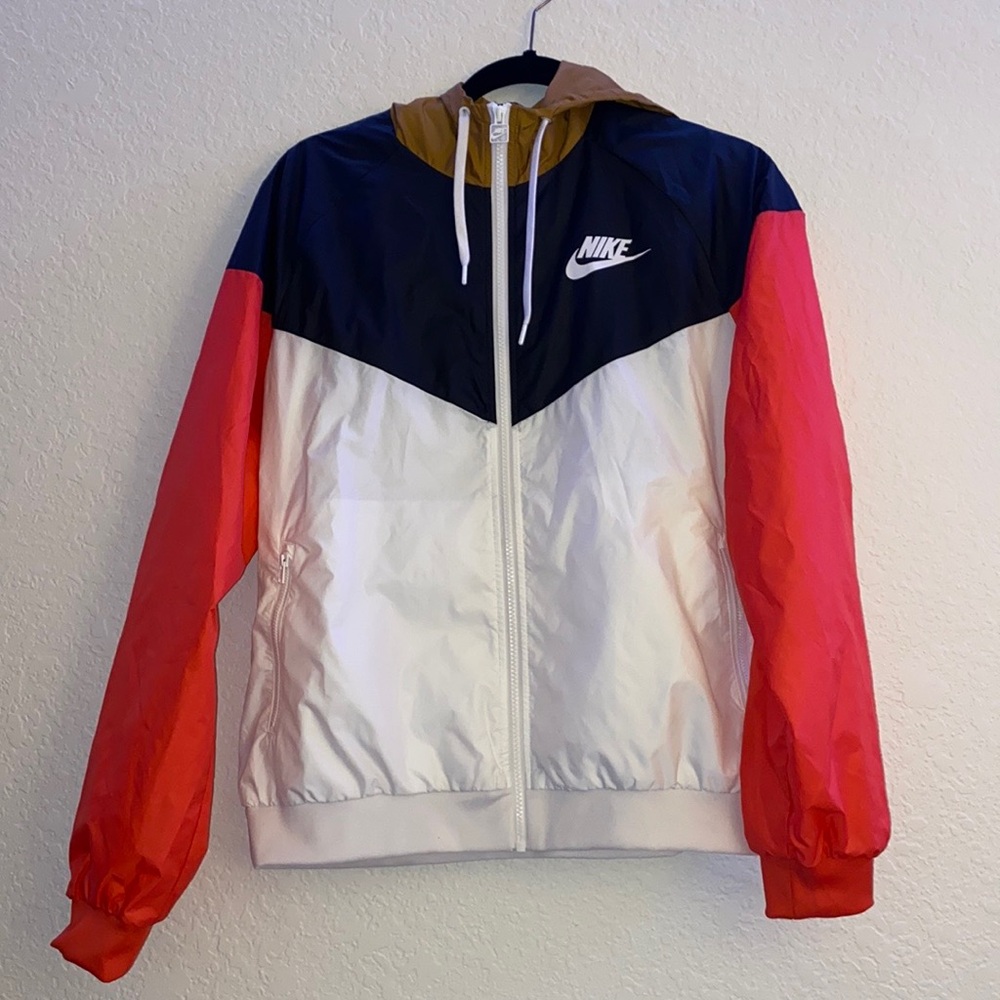 nike color block windbreaker